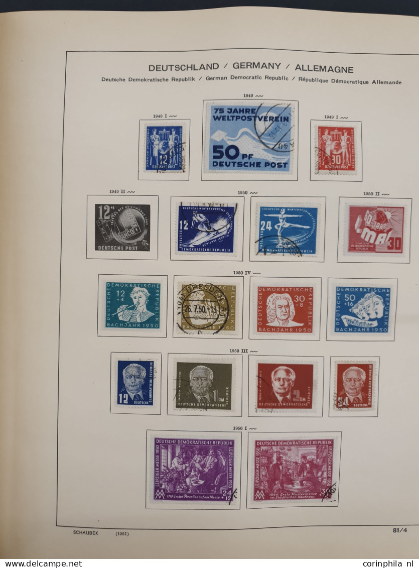 1870 onwards including 3 old world collections, collection German Empire and GDR with better items and a large number of