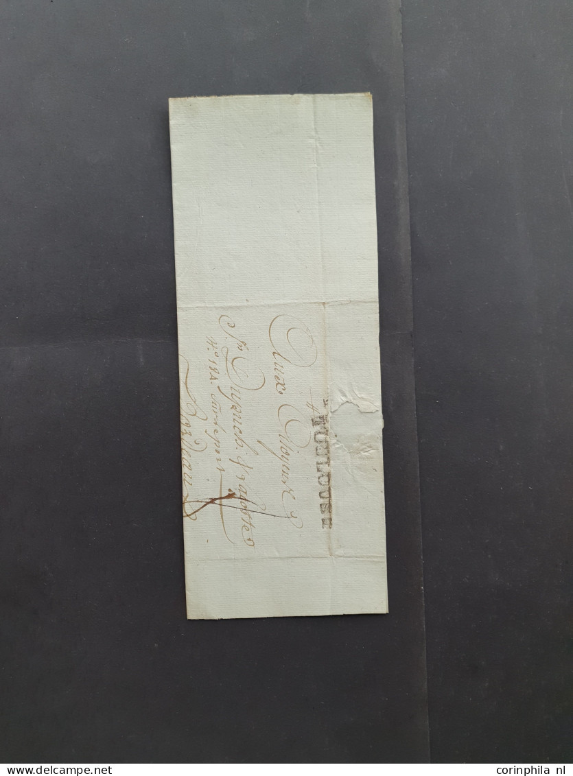 1800c. onwards approx. 37 stampless covers, a large number of parcel stamps (colis postaux) in sheet parts, classic stam