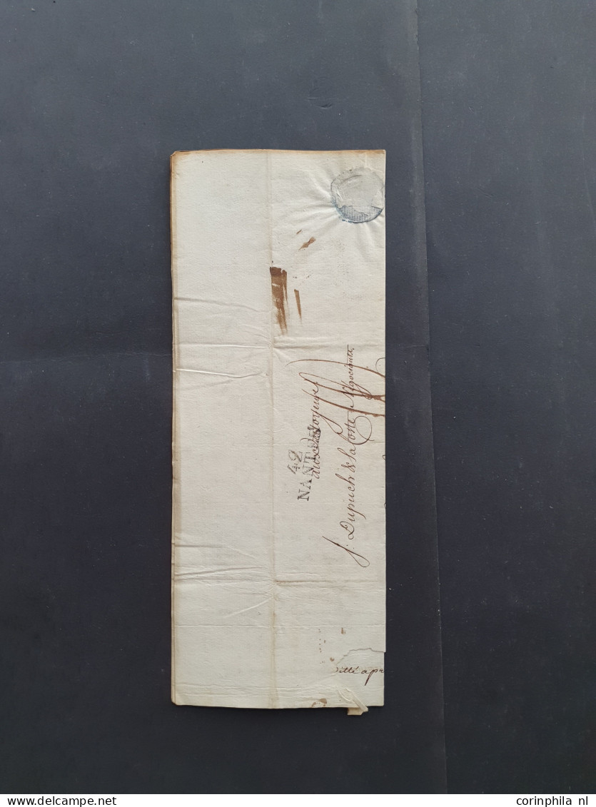 1800c. onwards approx. 37 stampless covers, a large number of parcel stamps (colis postaux) in sheet parts, classic stam