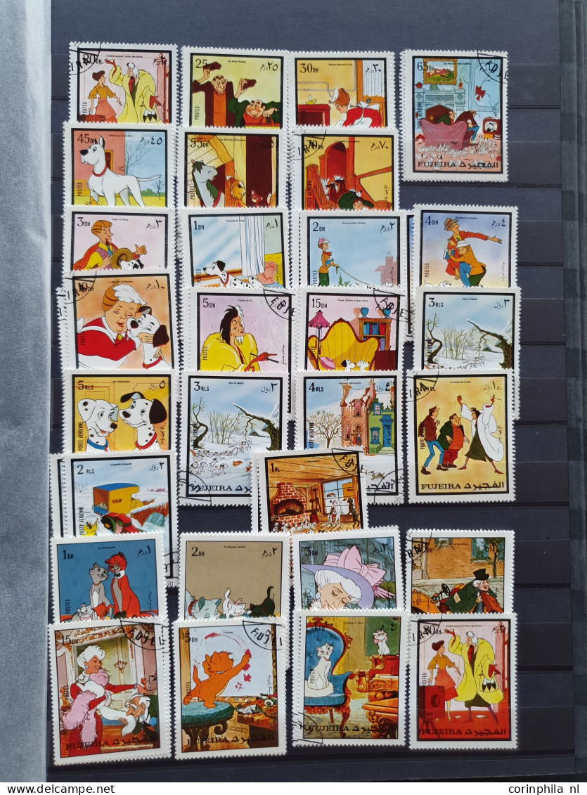 1970c. onwards including Disney, sports and cars mostly */** in 4 stockbooks/albums in box