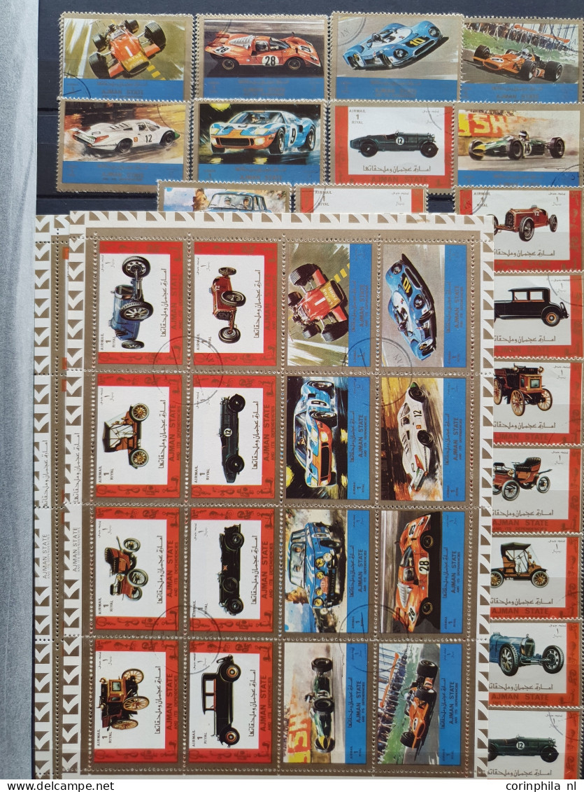 1970c. onwards including Disney, sports and cars mostly */** in 4 stockbooks/albums in box