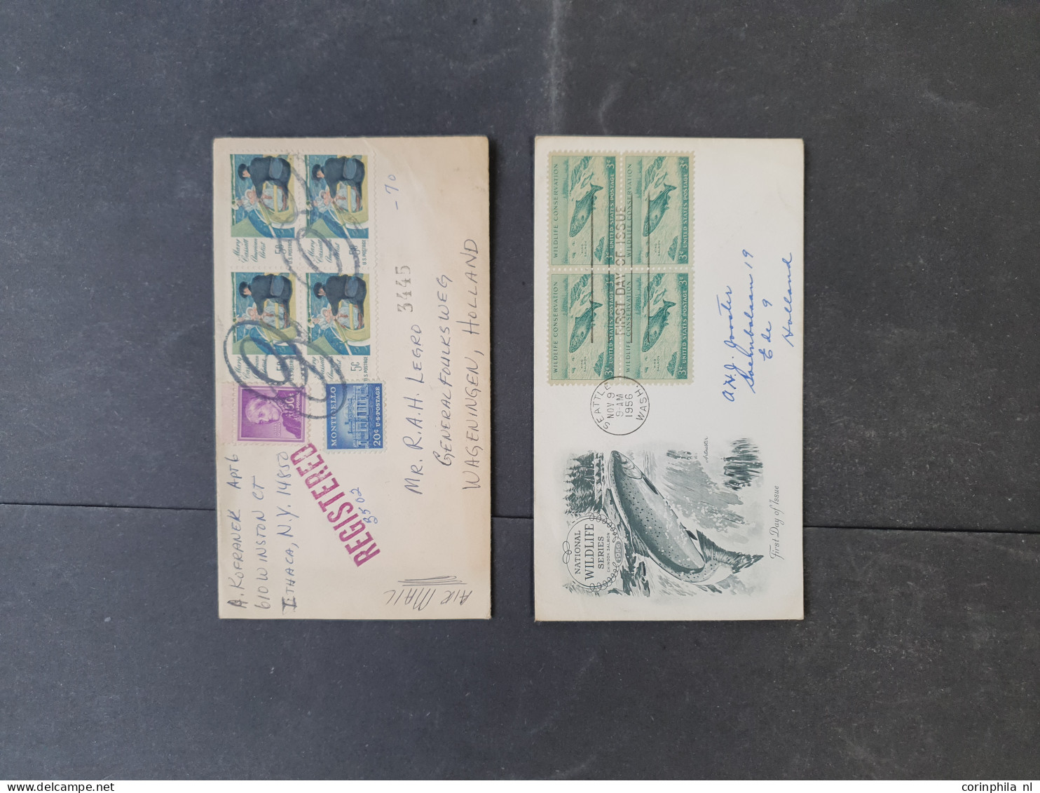 Cover 1923 onwards a large number of cover with Topical issues (Birds, Fishes etc.) and Switzerland in box