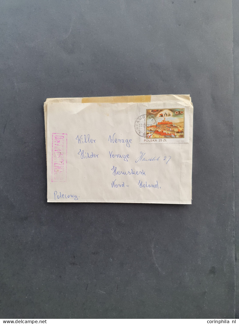 Cover 1900.c large number of covers including the Netherlands, Poland, Egypt, Princess Diana etc. in box
