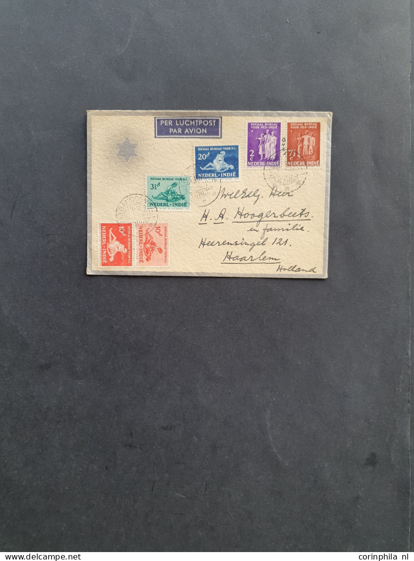 Cover 1900.c large number of covers including the Netherlands, Poland, Egypt, Princess Diana etc. in box