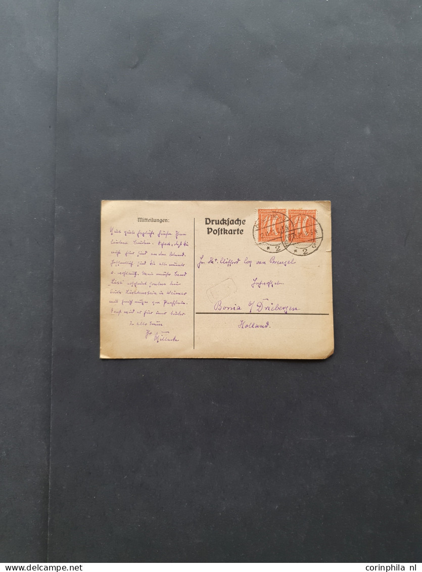 Cover 1880-2020 ca. covers/postal stationery including Netherlands