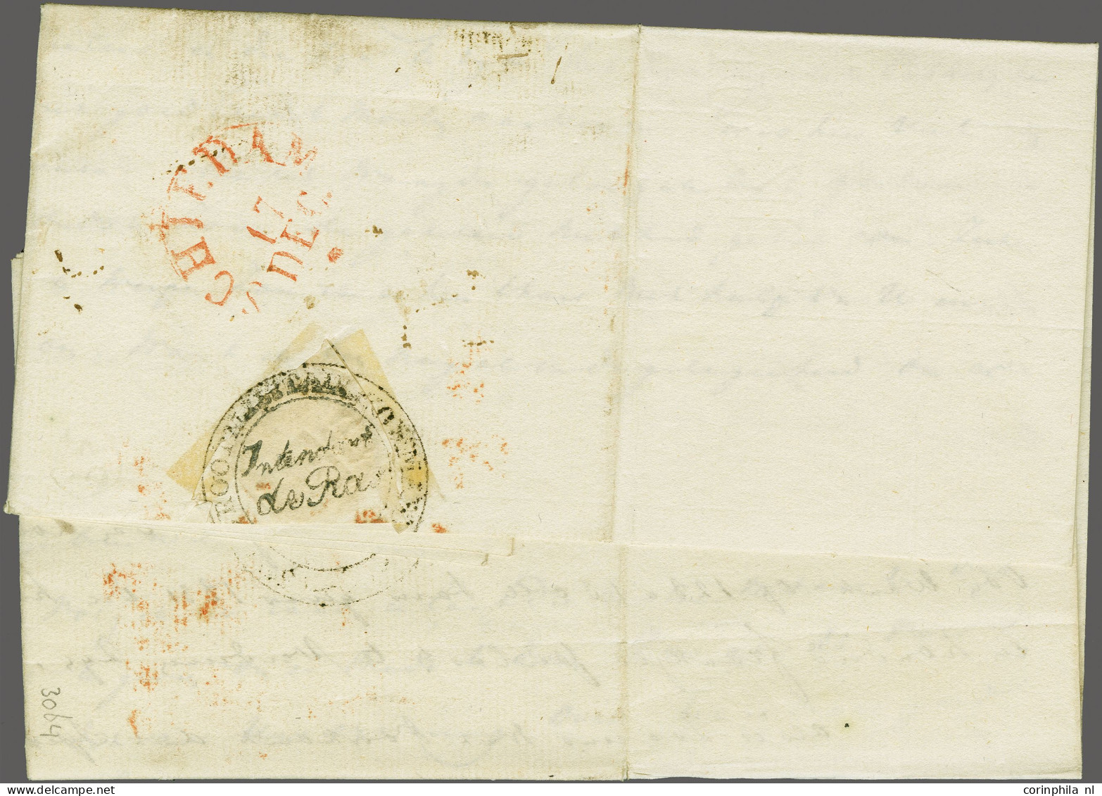 Cover 1831, 5e GROOT MILITAIR KOMMANDO Intendant De Ras, Pracht Afdruk Op Complete Brief Maastricht 14-121831 Naar Schie - ...-1852 Préphilatélie