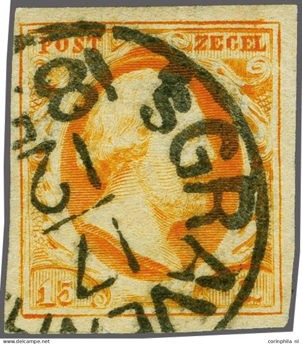 Grotesk Rondstempel 's Gravenhage (Ey 2000) Op 15 Cent Donkeroranje Pos. 34, Pracht Ex. - Autres & Non Classés