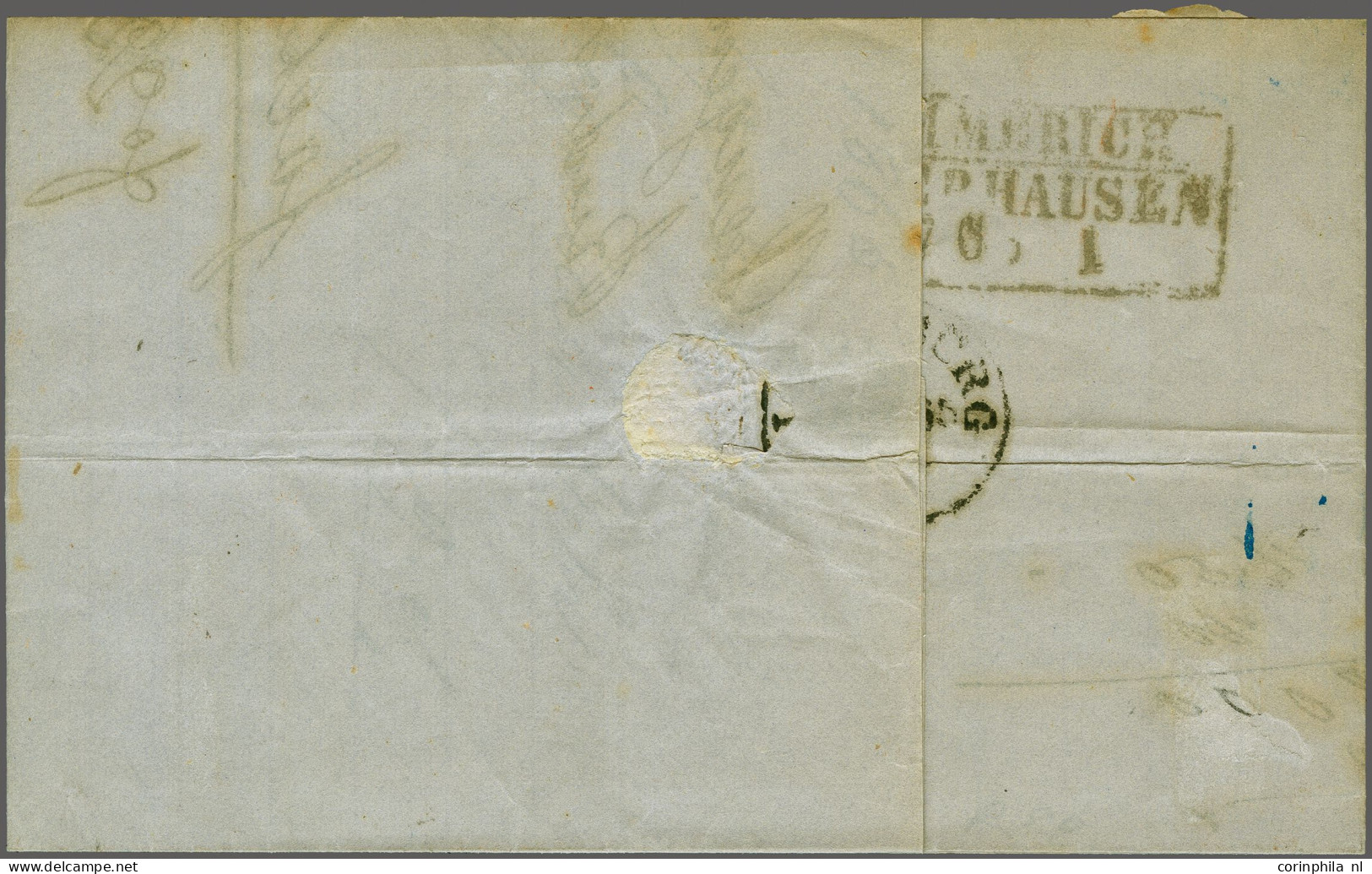 Cover 10 Cent Rood En 15 Cent Oranje Op Briefomslag Van Arnhem 16-6-1865 Via Emmerich En Lenzburg Naar Boniswyl (Zwitser - Altri & Non Classificati