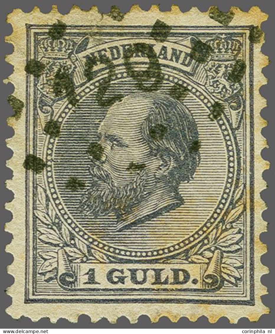 129 - Zeist - Op Willem III 1 Gulden, Pracht Ex. (achterzijde Deels Licht Getint), Cat.w. 100+50 - Altri & Non Classificati