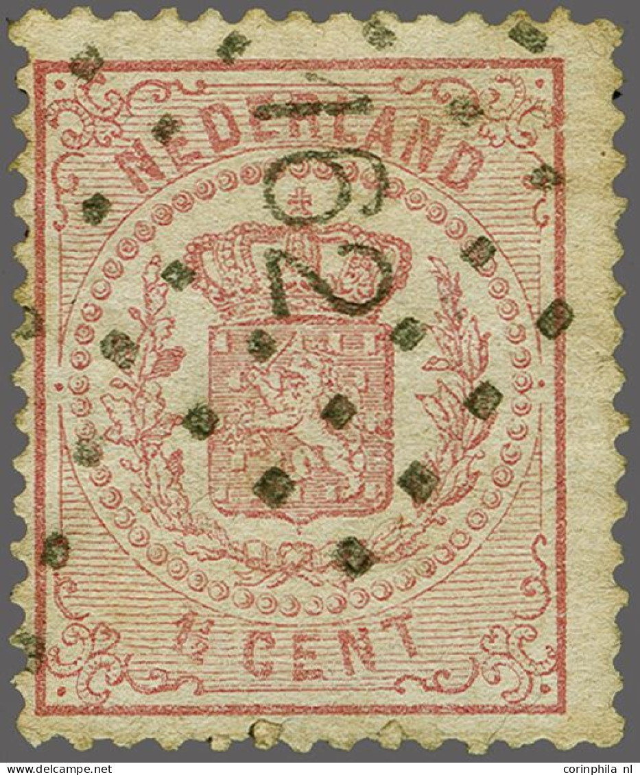 162 - Voorschoten - Op Rijkswapen 1½ Cent, Fraai Ex. (onderzijde Gerepareerd), Cat.w. 500+100 - Otros & Sin Clasificación