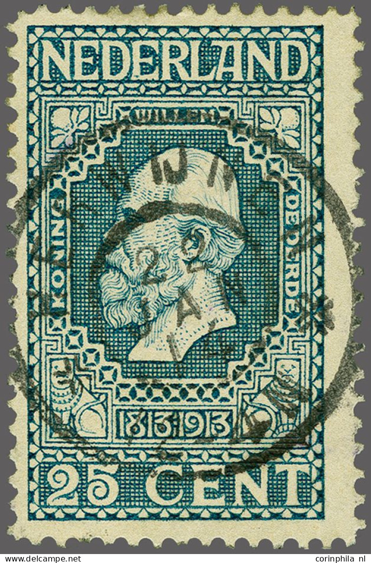 Herwijnen Volledig Op Jubileum 1913 25 Cent, Pracht Ex. (korter Tandje Onder) - Non Classificati