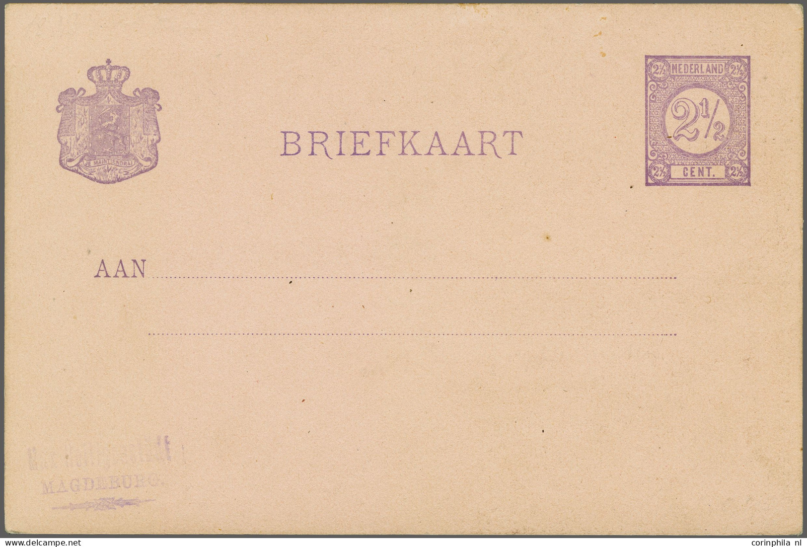Cover Internationale Tentoonstelling Amsterdam 1883 - Koloniale En Uitvoerhandel Tentoonstelling (met Prijs 10 Cent), Ci - Postal Stationery