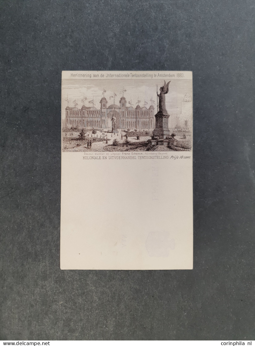 Cover Internationale Tentoonstelling Amsterdam 1883 - Koloniale En Uitvoerhandel Tentoonstelling (met Prijs 10 Cent), Ci - Postal Stationery