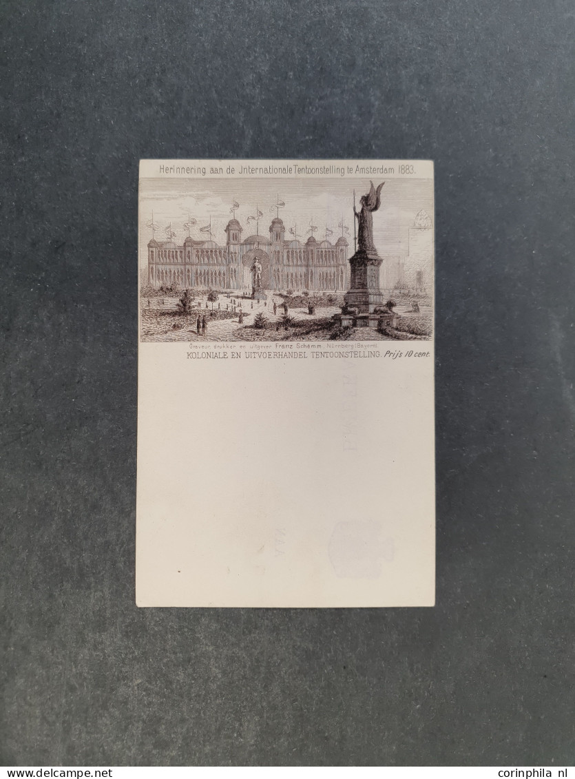 Cover Internationale Tentoonstelling Amsterdam 1883 - Koloniale En Uitvoerhandel Tentoonstelling (met Prijs 10 Cent), Ci - Entiers Postaux