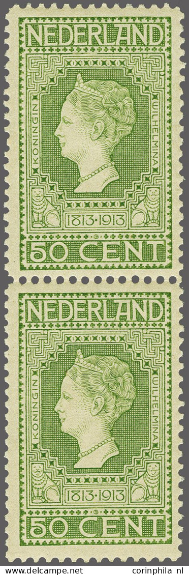 Unmounted Mint 50 Cent Geelgroen Met Plaatfout Punt Boven Vierde Ster In Verticaal Paar Met Normaal Ex., Cat.w. 660 - Unclassified