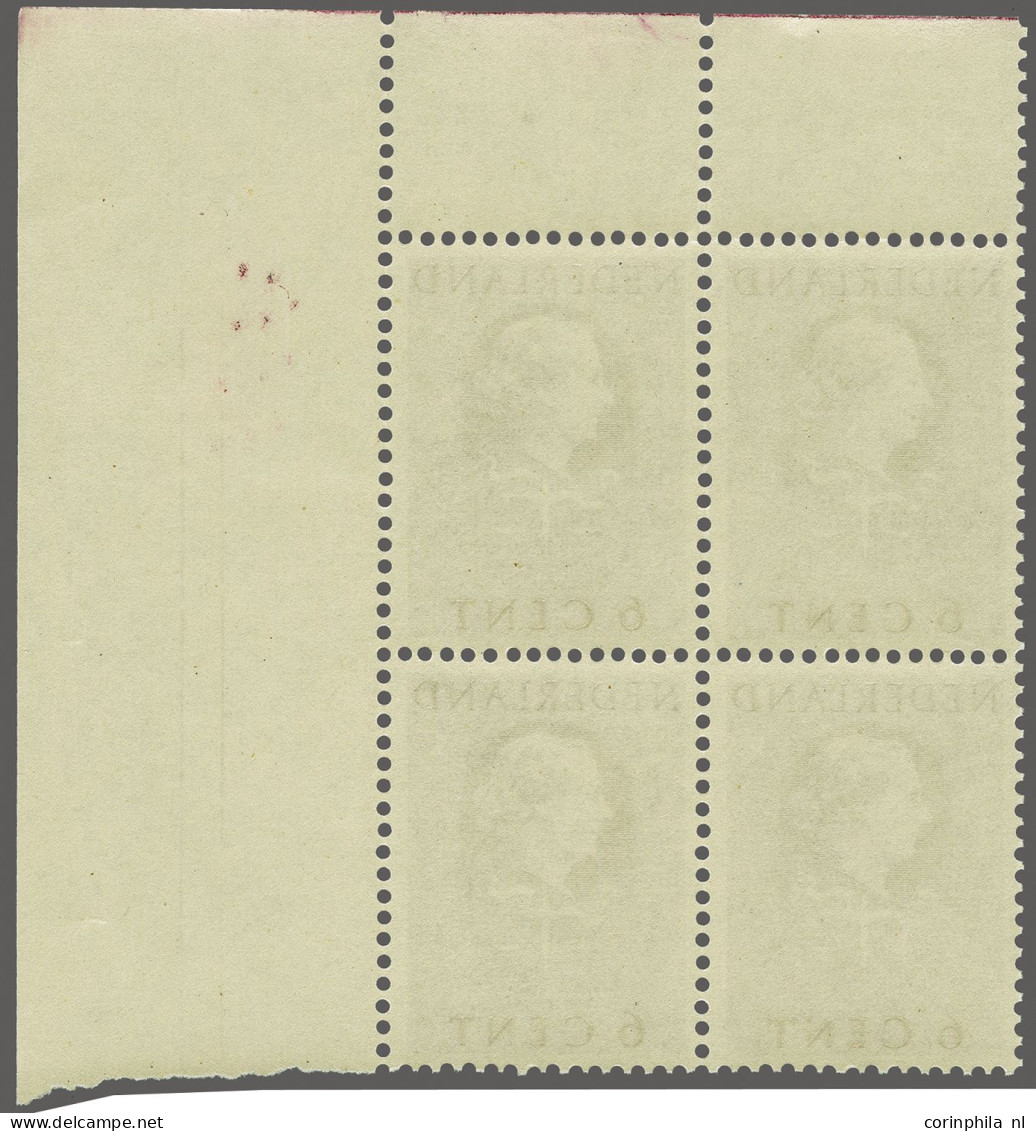 Unmounted Mint , Block Cour Internationale De Justice 6 Cent Violet In Blok Van 4 Met Hoekvelrand, Cat.w. 500+ - Officials