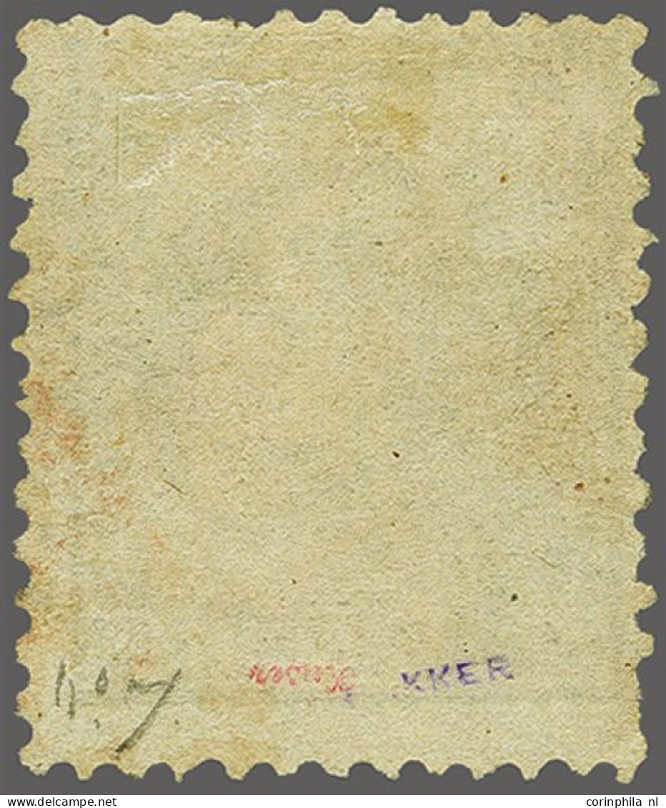 Willem III 12½ Cent Grijs Tanding 12½ X 12 Grote Gaten, Vrijwel Pracht Ex. (tanding) Gesigneerd Hekker En Keiser En Met  - Netherlands Indies