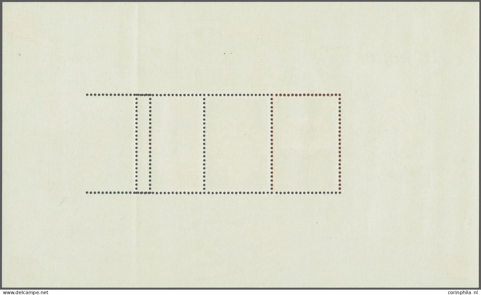 Unmounted Mint Amphilex Blok 1977 Rechter 40 Cent Zegel Met Variëteit Extra Perforatieslag, Bridge, Pracht Ex. Klein Att - Curazao, Antillas Holandesas, Aruba