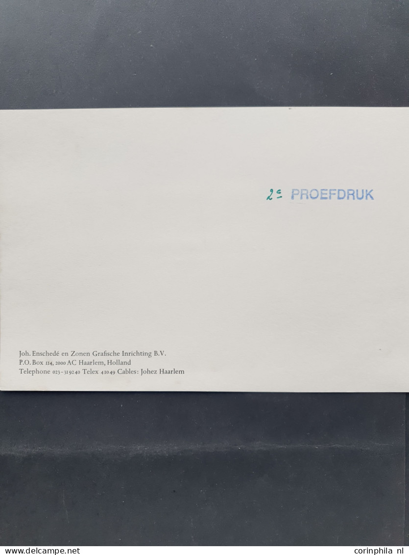 Without Gum Bijzondere Personen 1988, 4 Srtuks Ongetand In Mapje PROEFS/EPREUVES ENSCHEDE-HOLLAND , Stempel PROEFDRUK (v - Curacao, Netherlands Antilles, Aruba