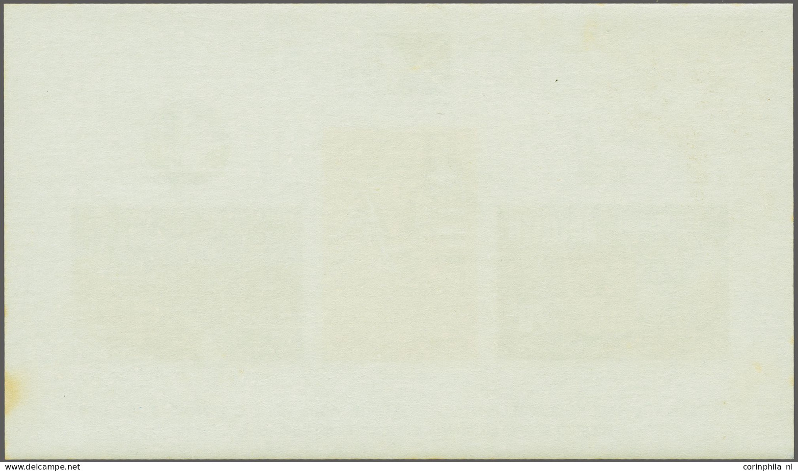 Unmounted Mint Blok Washington Internat. Postzegeltentoonstelling 1989, Variëteit Ongetand, Pracht Ex., Klein Attest Vle - Niederländische Antillen, Curaçao, Aruba