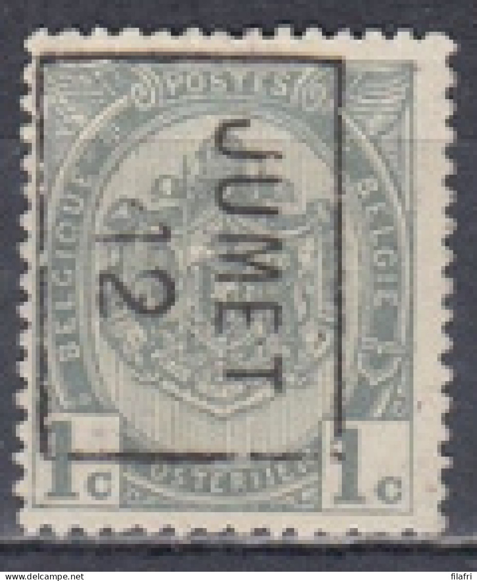 1842 Voorafstempeling Op Nr 81 - JUMET 12 - Positie B - Rolstempels 1910-19