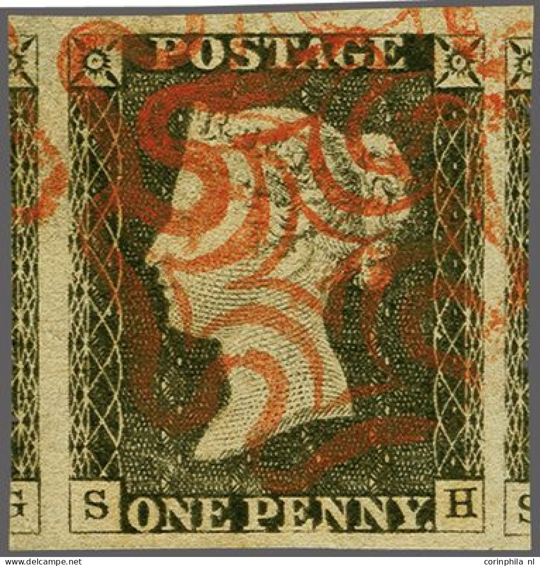 1840 1d. Plate 3 Grey-black SH, Good To Very Large Margins With Parts Of 2 Neighbouring Stamps, And A Good Strike Of The - Used Stamps