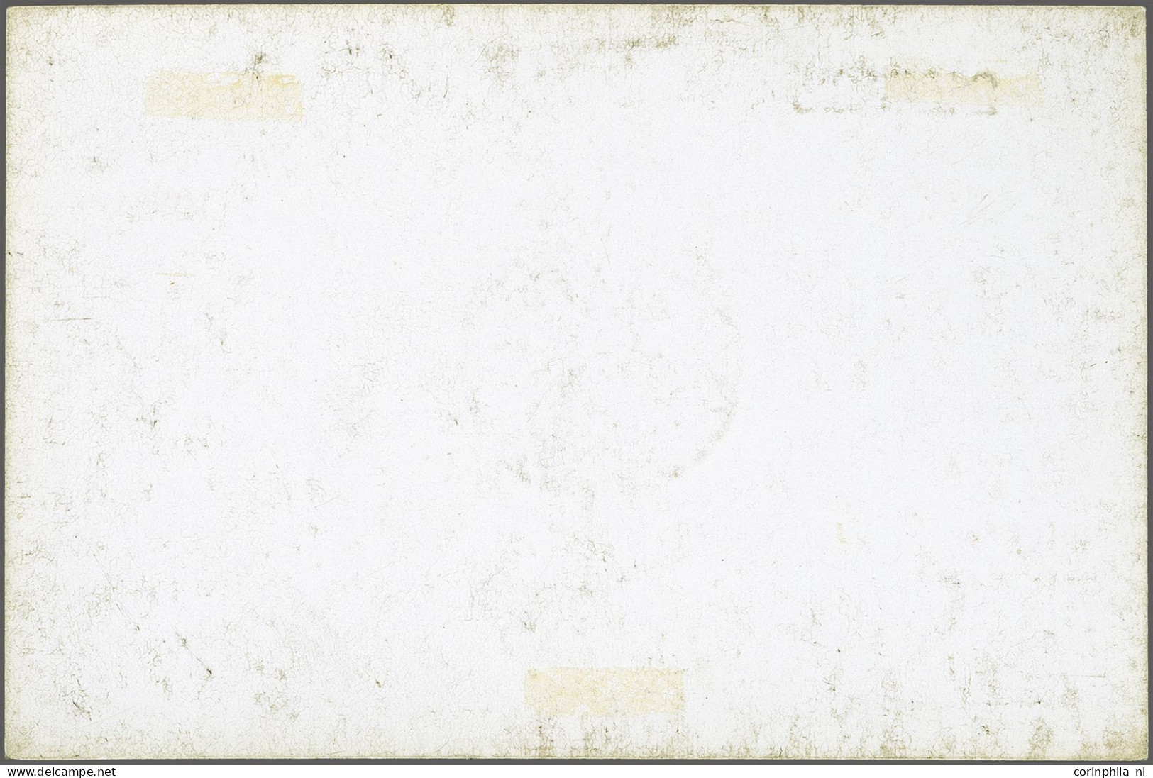 Without Gum 1883 De La Rue Head Dies, Die Proof In Black With Uncleared Surround On Card (92 X 61 Mm) Dated 2 May 83, A - Fiscaux