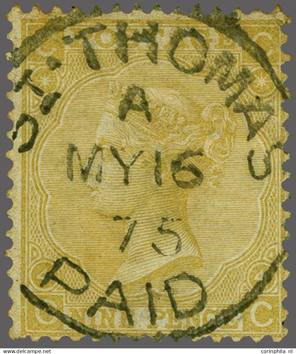 1867 9d. Straw A Fine To Very Fine Ex. Cancelled By A Superb Strike Of The St. Thomas Paid 1875 Cds, Cat. £ 200+ - Altri & Non Classificati