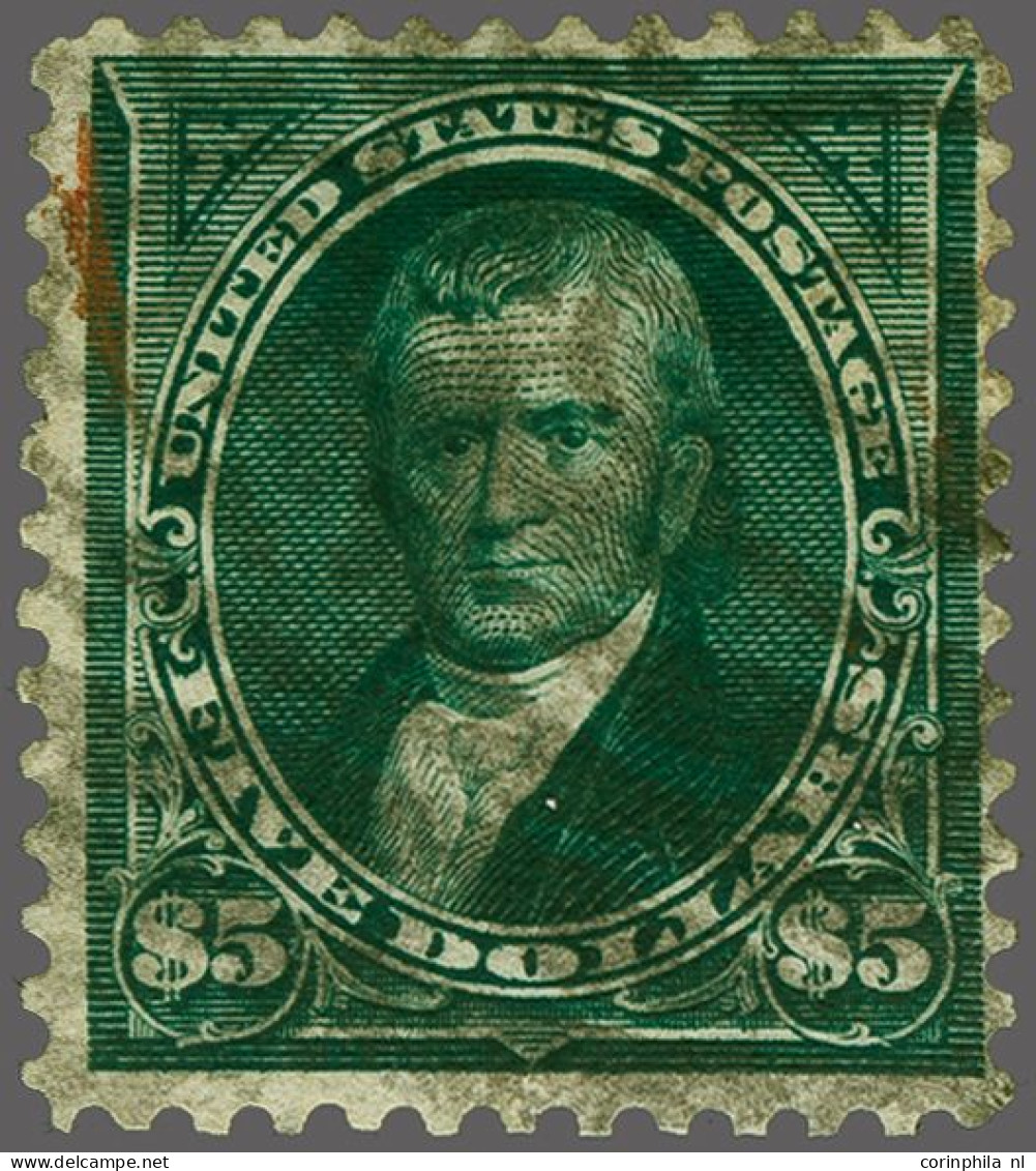 John Marshall $ 5 Dark Green With Watermark, Fine/very Fine, Cat.v. $ 600 - Autres & Non Classés