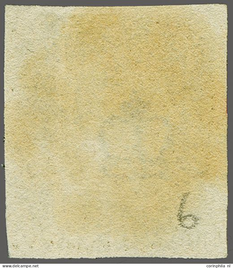 1840 1d. Plate 6 BG Good To Large Margins With A Strike Of The Maltese Cross In Red, Cat. £ 425 - Used Stamps