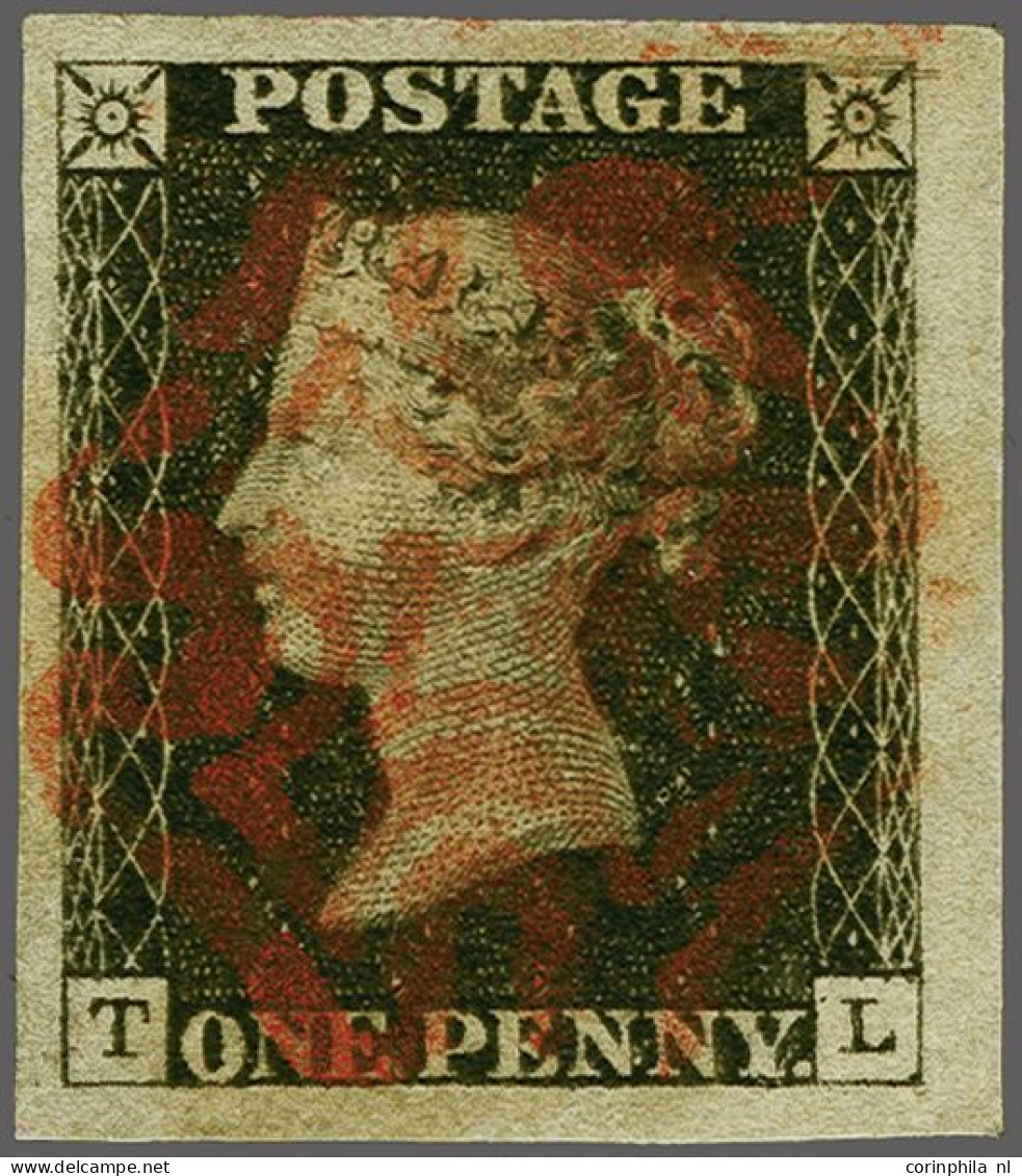 1840 1d. Plate 8 TL Constant Variety - Scratches Above NE Sq. - Good To Very Large Margins With A Light Strike Of The Ma - Used Stamps