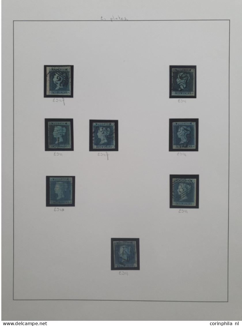 1841 2d. Plate 3 Specialised Collection AA - TL Including Shades, Multiples, Postmarks, Guide Lines, Double Letters And - Used Stamps