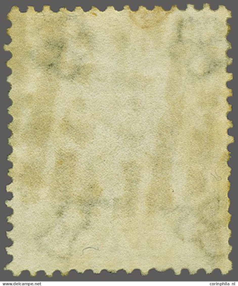 1862 9d. Bistre Plate 4, A Fine Example With The Error Watermark Inverted And Reversed Cancelled With A Rather Heavy Str - Gebruikt