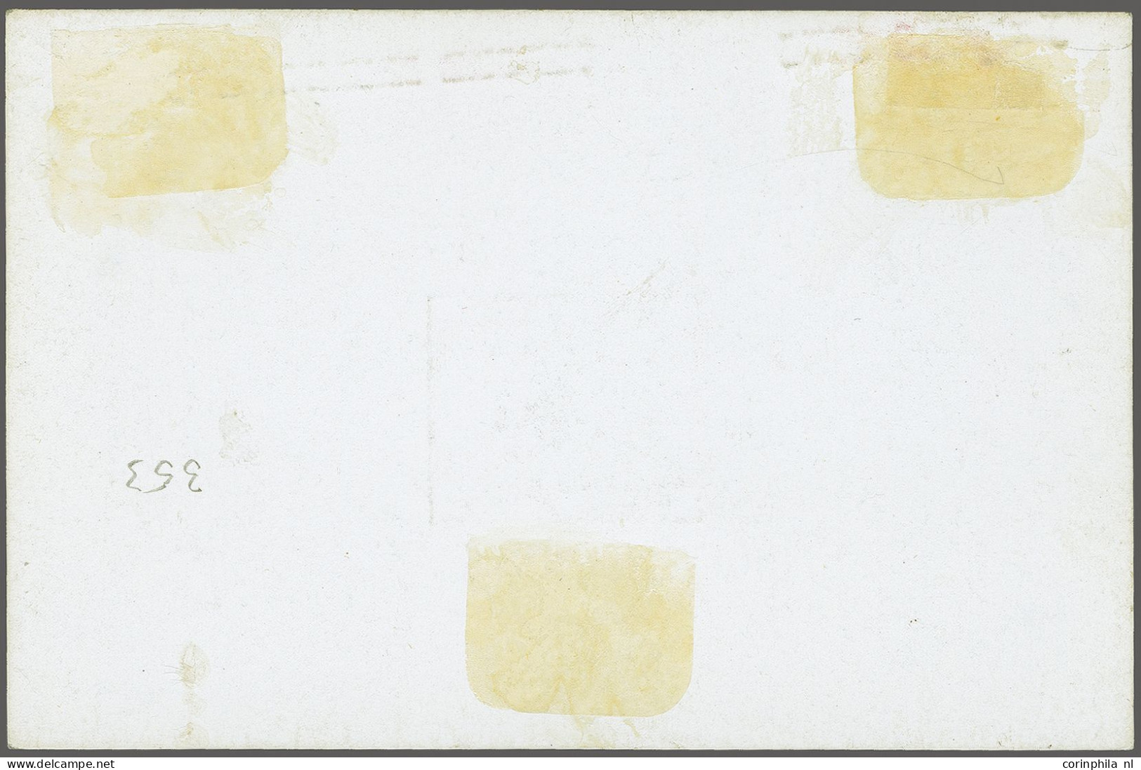 1875 3d. Die Proof, A Fine To Very Fine Example (some Hinge Remainders) Printed In Black On White Glazed Card (92x60) Wi - Servizio