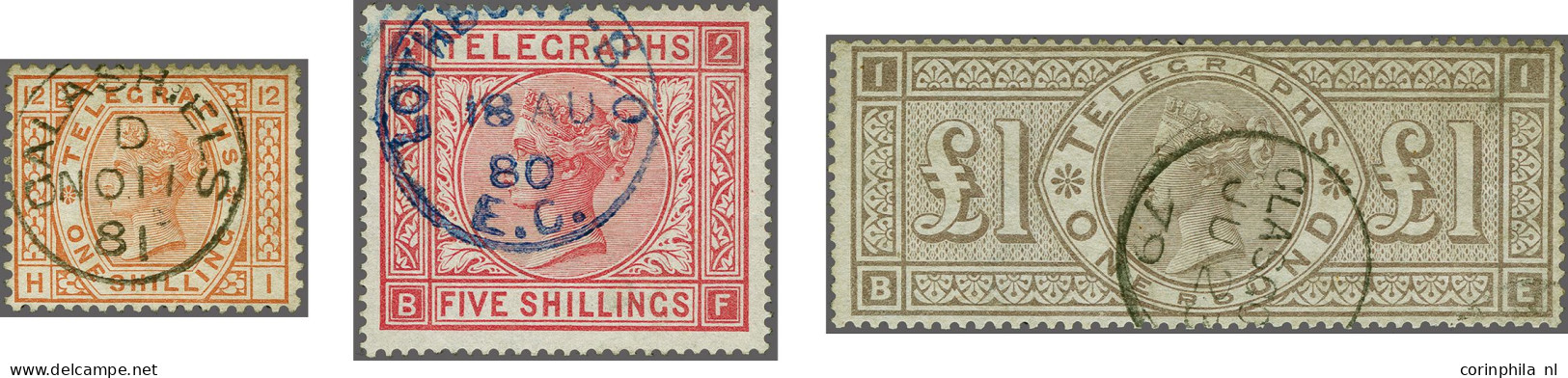 1876-1881 ½d Orange - £1 Brown-lilac, A Fine To Very Fine Group (39 Ex.) All Cancelled With Good To Superb Cds Strikes, - Servizio