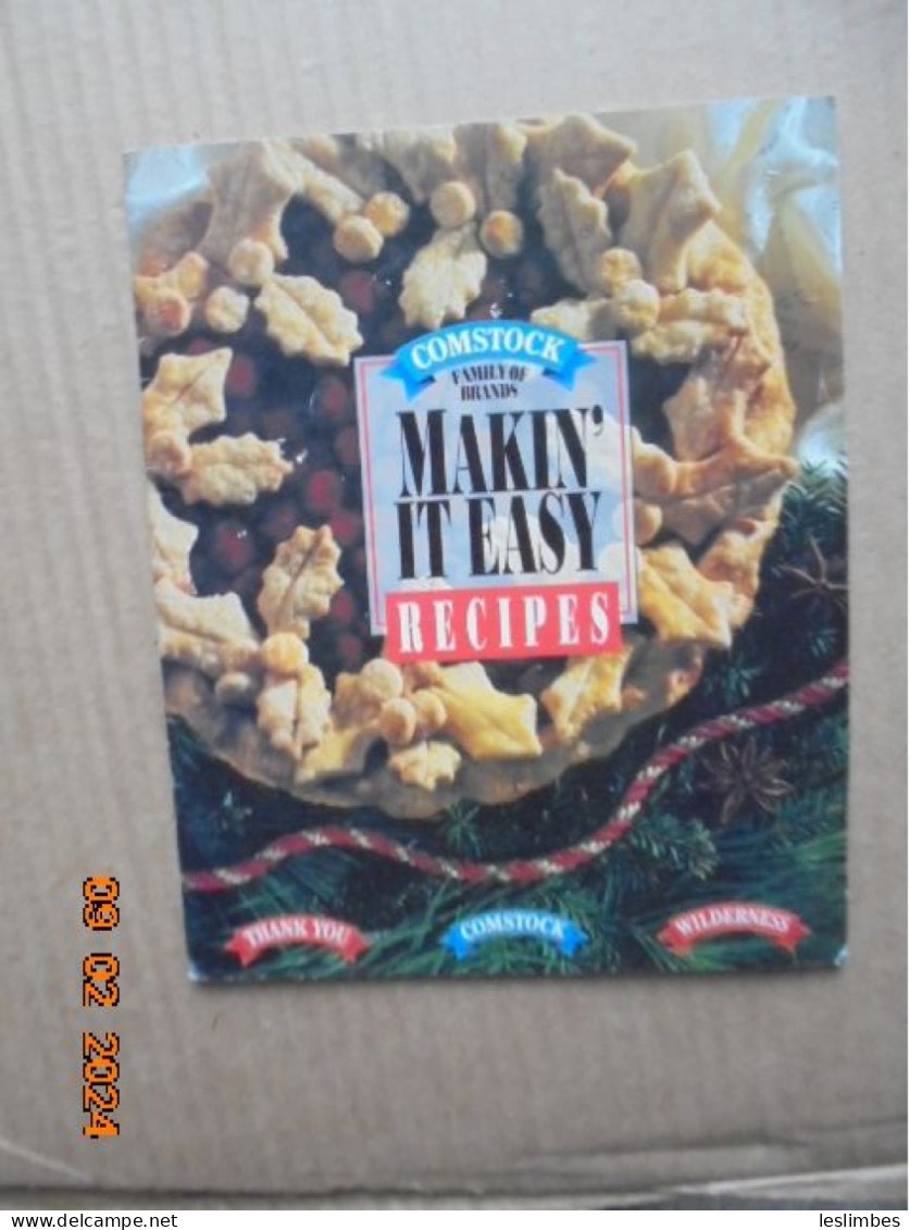 Comstock Family Of Brands: Makin’ It Easy Recipes - Comstock Foods 1996 - Americana