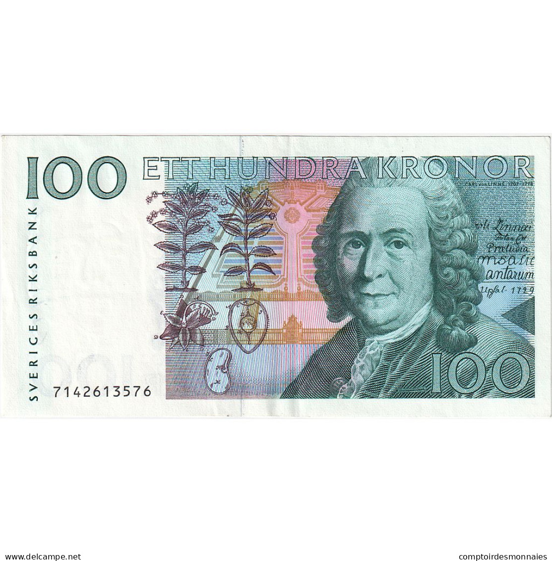 Suède, 100 Kronor, 2001, KM:65a, SUP - Suède