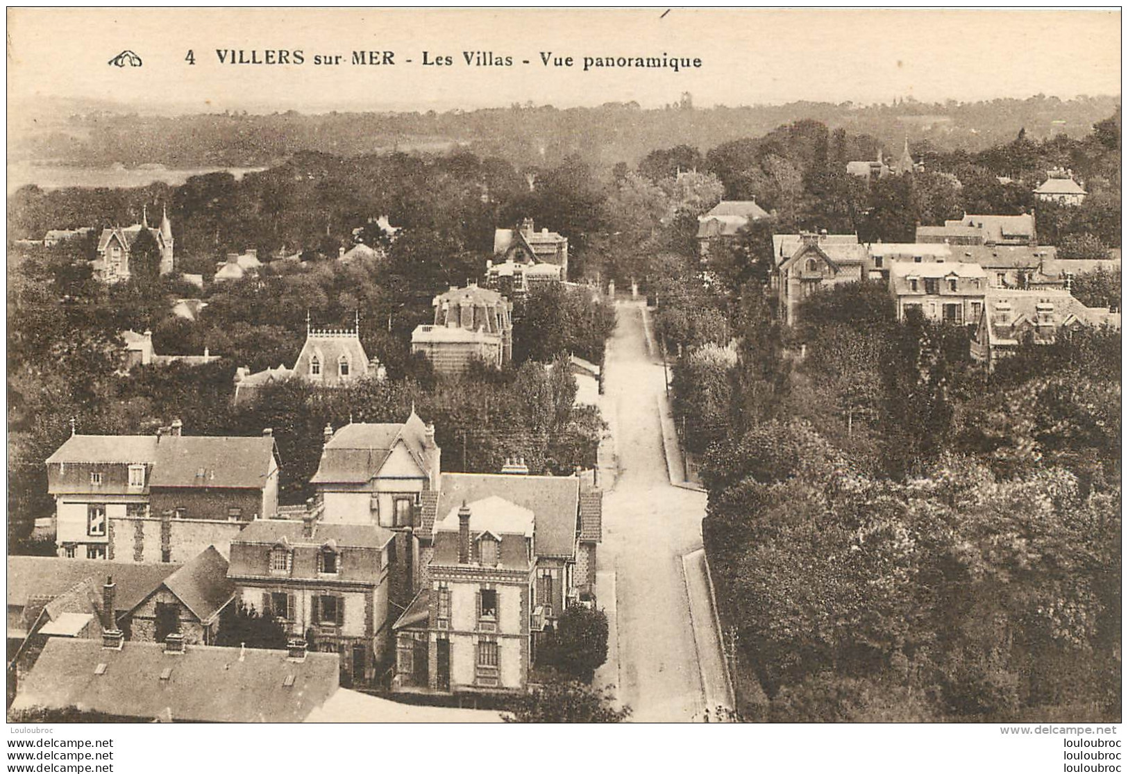 VILLERS SUR MER LES VILLAS VUE PANORAMIQUE - Villers Sur Mer