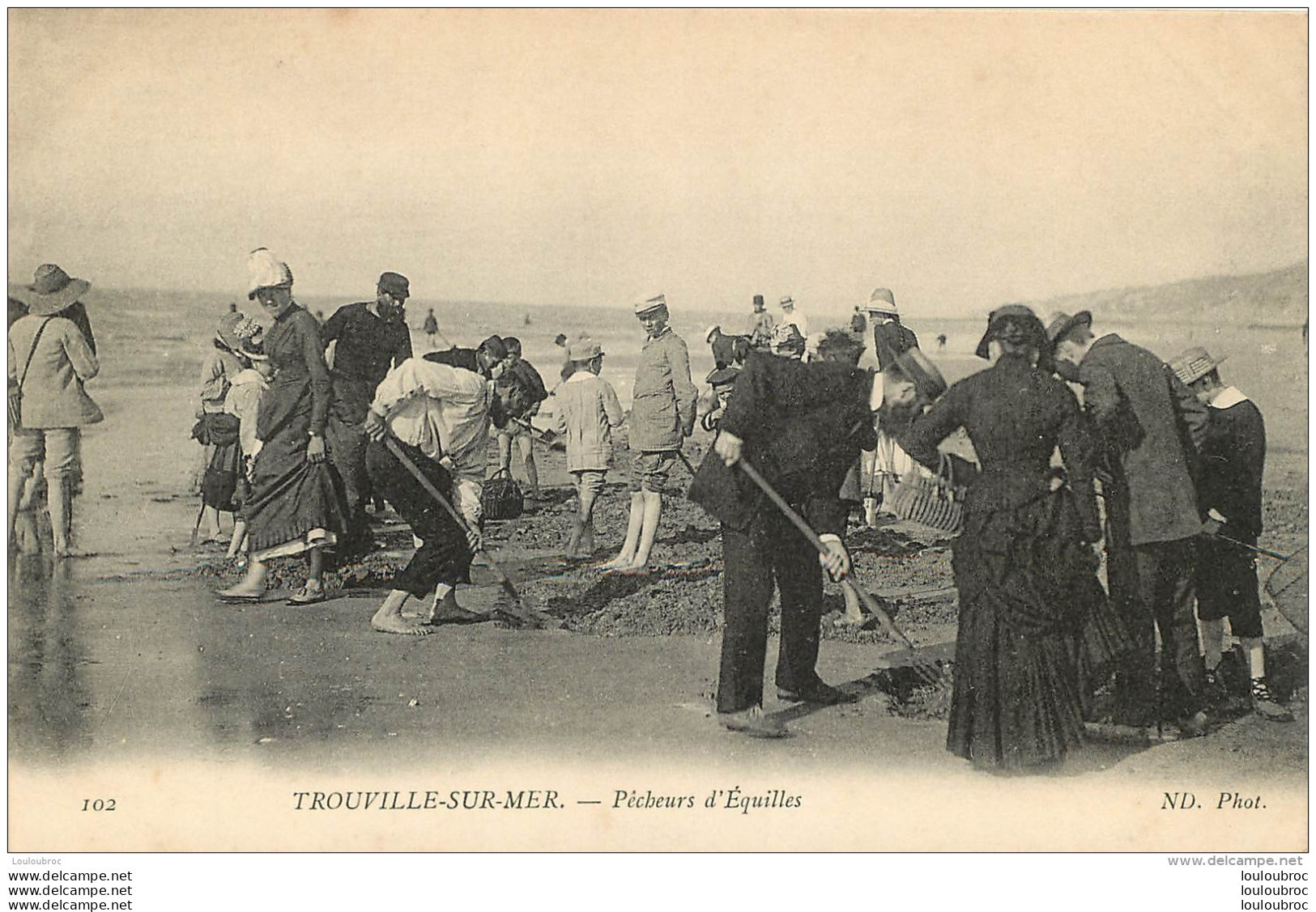 TROUVILLE SUR MER  PECHEURS D'EQUILLES - Trouville