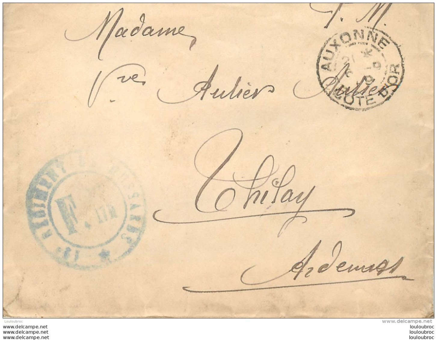 LOT DE 8 LETTRES ET 11 ENVELOPPES  ENVOYEES A THILAY ARDENNES A MADAME VEUVE AUTIER LEDUC  TOUTES SCANNEES