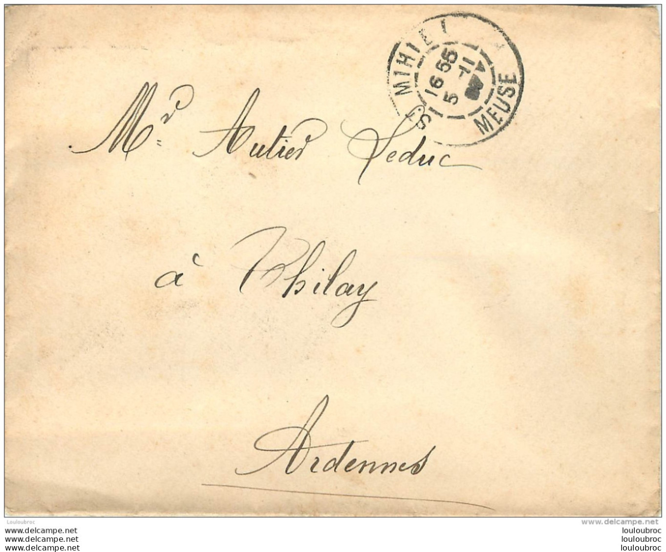 LOT DE 8 LETTRES ET 11 ENVELOPPES  ENVOYEES A THILAY ARDENNES A MADAME VEUVE AUTIER LEDUC  TOUTES SCANNEES