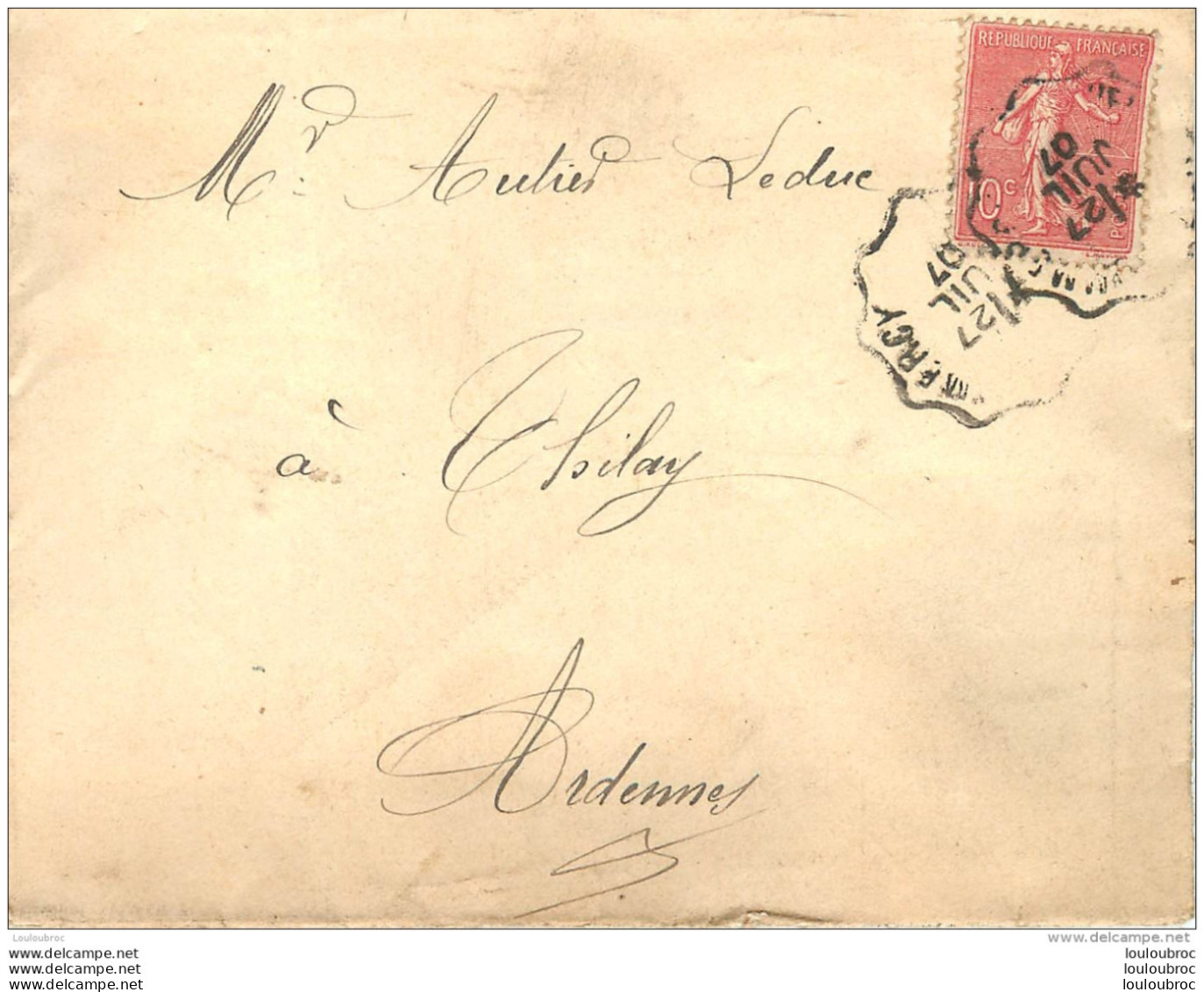 LOT DE 8 LETTRES ET 11 ENVELOPPES  ENVOYEES A THILAY ARDENNES A MADAME VEUVE AUTIER LEDUC  TOUTES SCANNEES