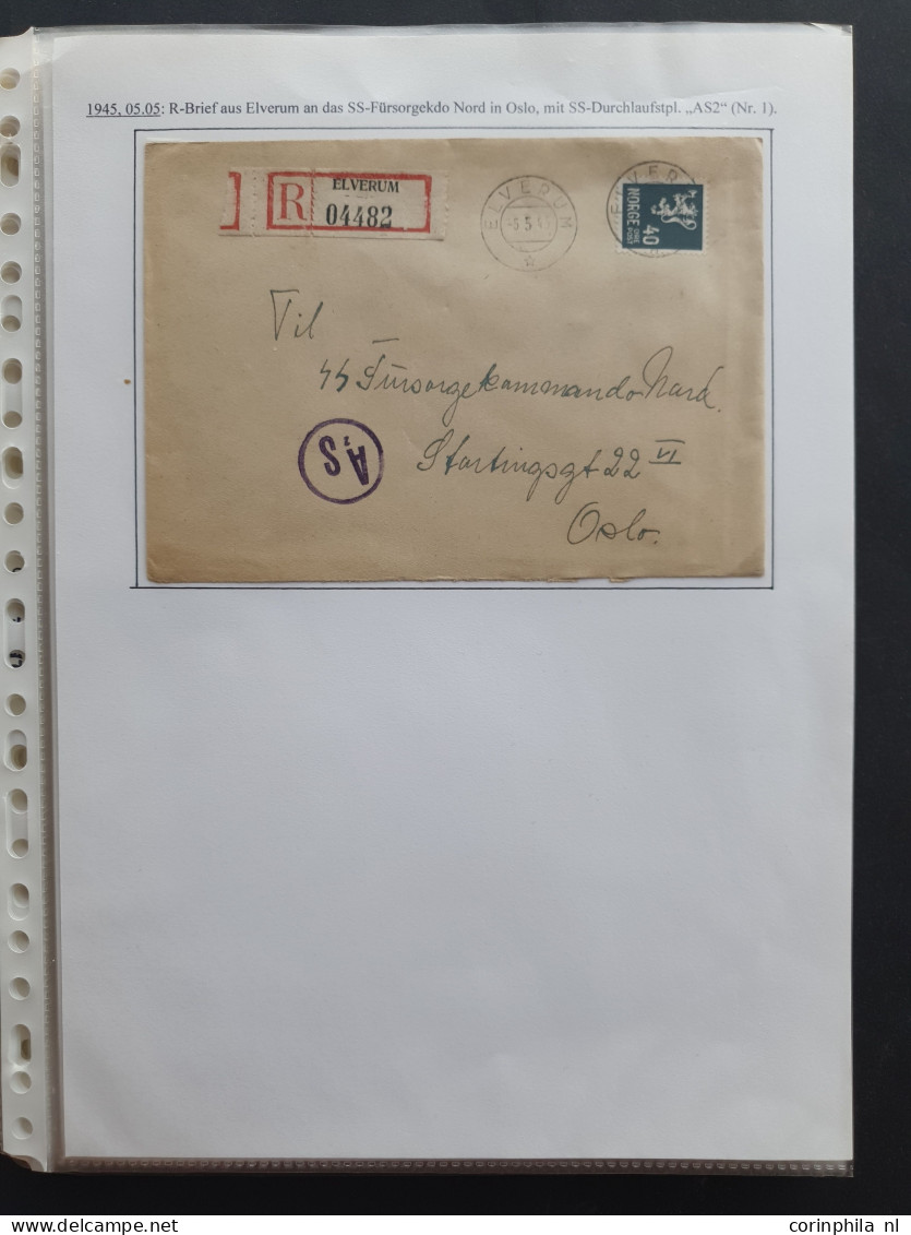 Cover And Some Denmark, Collection Of Covers (approx. 40 Items) Mainly SS Related And Some Propaganda Material, Organisa - Otros & Sin Clasificación