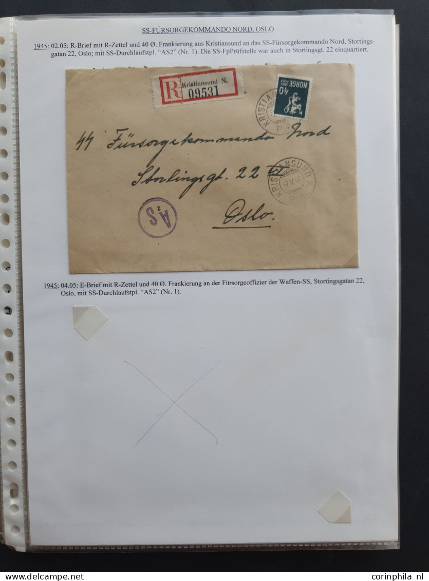 Cover And Some Denmark, Collection Of Covers (approx. 40 Items) Mainly SS Related And Some Propaganda Material, Organisa - Otros & Sin Clasificación