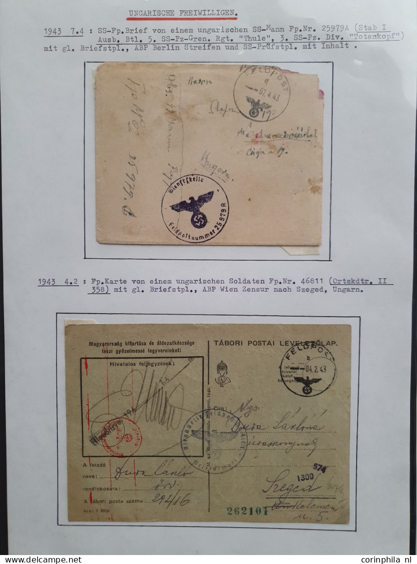 Cover , Airmail Poland, Galicia, Hungary, Romania, Russia and Austria fieldpost of volunteers (12 covers) including Gali
