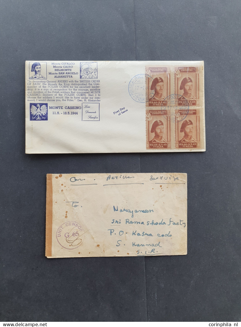 Cover Approx. 120 Covers/postcards Mainly Related To WWII Including (SS-)fieldpost, From Various Countries (Norway, Latv - Other & Unclassified