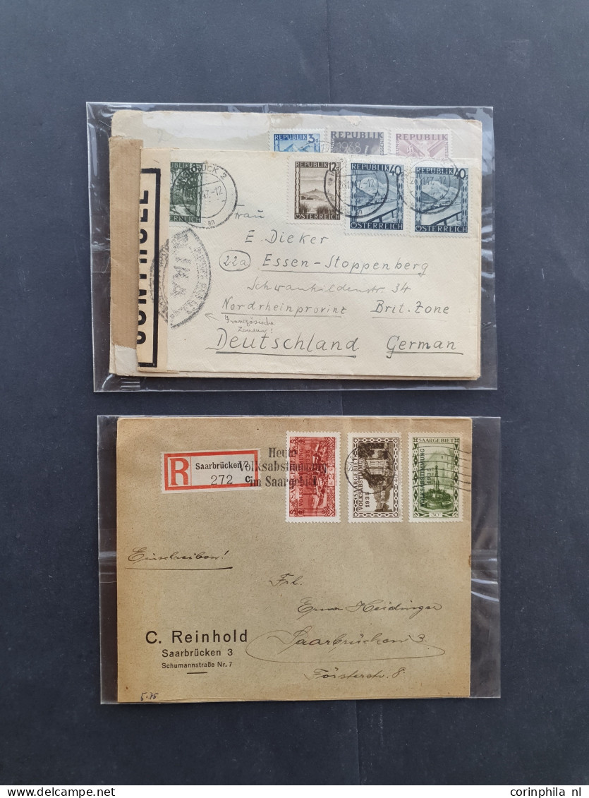 Cover Approx. 120 Covers/postcards Mainly Related To WWII Including (SS-)fieldpost, From Various Countries (Norway, Latv - Autres & Non Classés