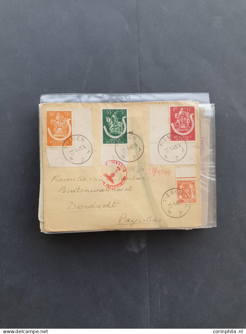 Cover approx. 120 covers/postcards mainly related to WWII including (SS-)fieldpost, from various countries (Norway, Latv