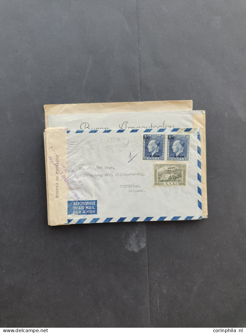 Cover approx. 120 covers/postcards mainly related to WWII including (SS-)fieldpost, from various countries (Norway, Latv