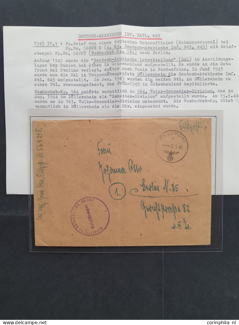 Cover Free Arabian Legion (German-Arab Battalion 845), 1945 Cover From Fieldpost Office 56920E To Berlin, Fine/very Fine - Other & Unclassified